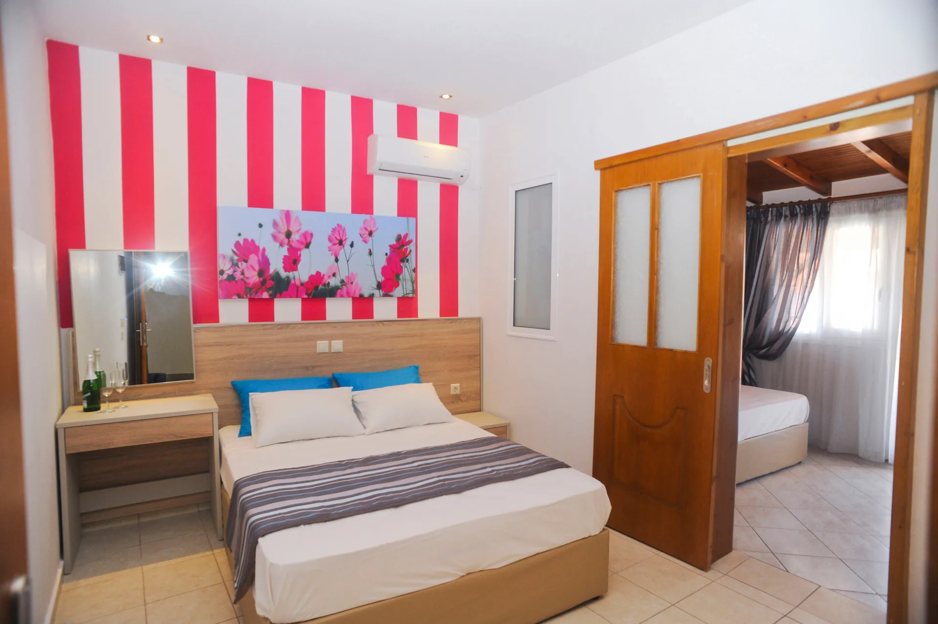Tiara Holidays - Hotel Asterias - Family two bedroom - bedroom 1